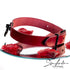 SiaLinda: BDSM Halsband Premium Vacchetta Leder aus Italien: rot, blau, grün oder schwarz, mit oder ohne Ring, Geschenkverpackung - SiaLinda.com